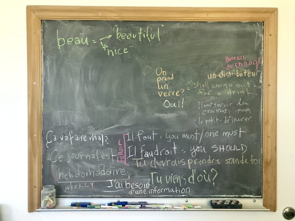 French Chalkboard 2